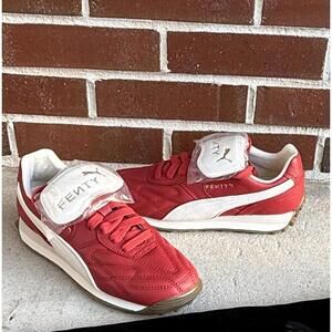 PUMA Fenty x Avanti L Club Red Women Leather Sneakers Rihanna 399262-03 Size 6